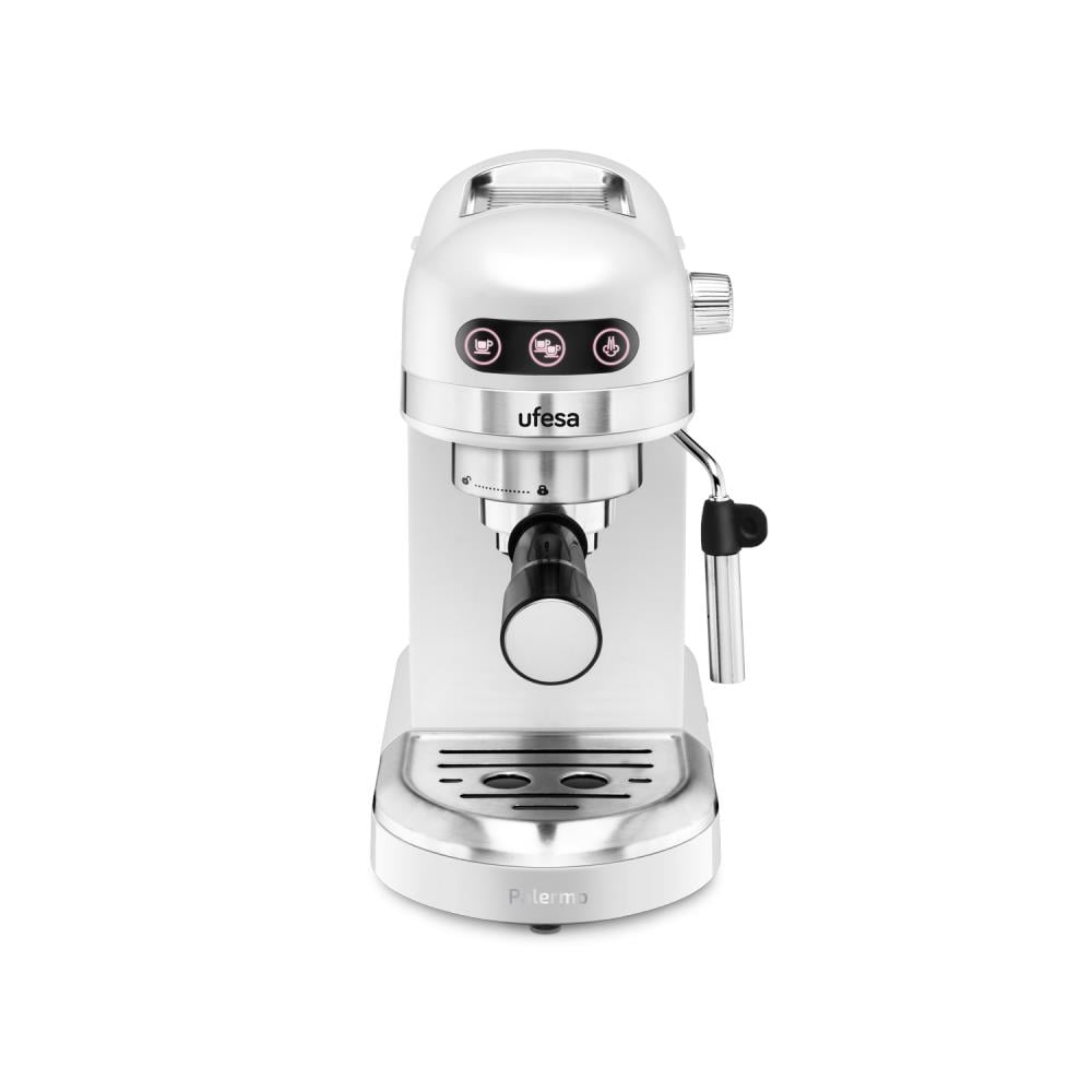 Macchina da Caffè Espresso Palermo Serbatoio 1.5 L Potenza 1350 Watt Colore Bianco - Foto 1
