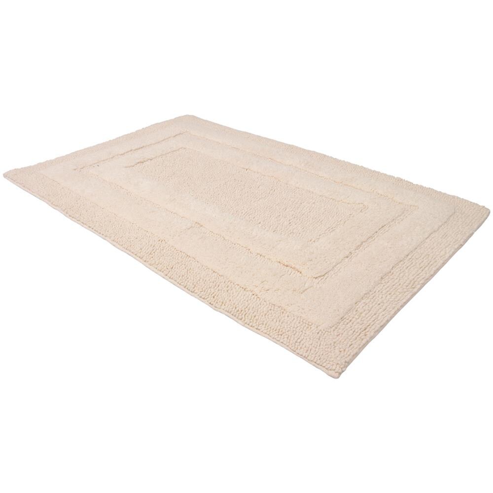 Tappeto Casa Bagno Cotone Spugna Morbida Tinta Unita Antiscivolo Sirio Farina 50x80 Farina - Foto 5