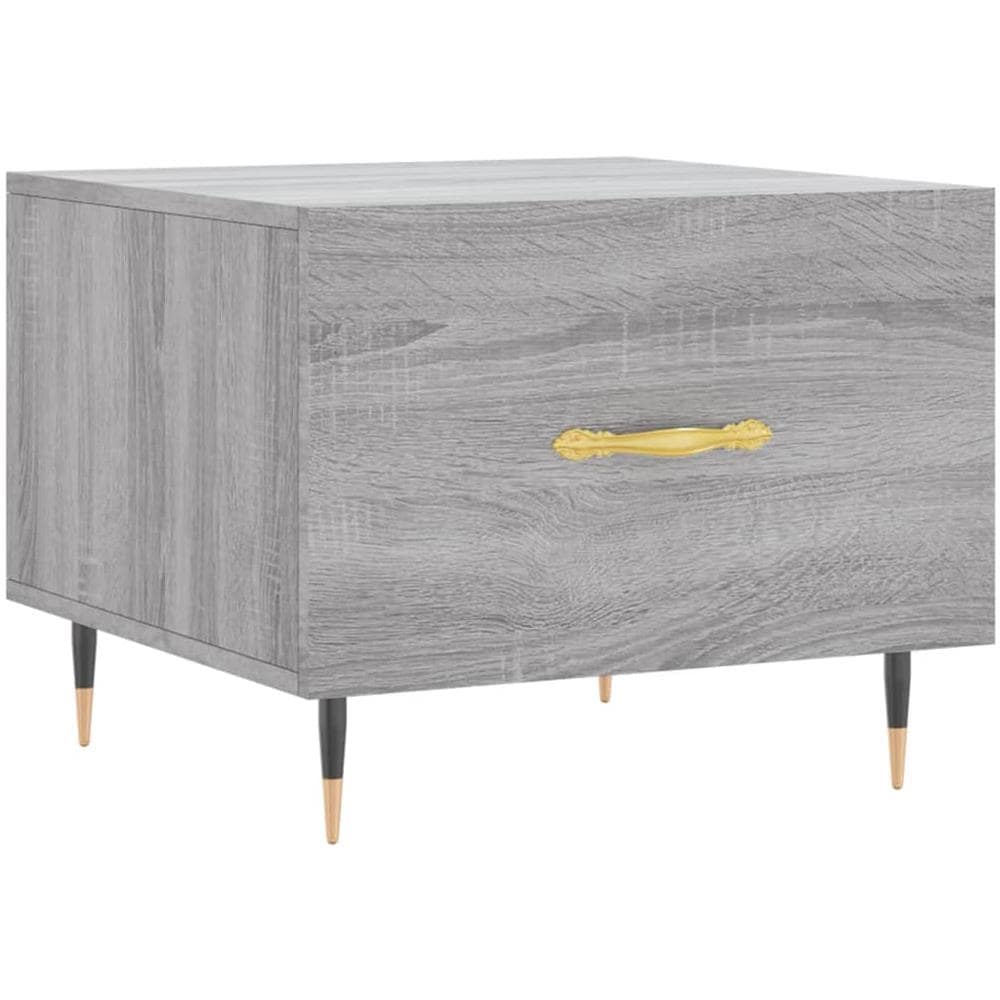 Tavolino Da Salotto Grigio Sonoma 50x50x40 Cm Legno Multistrato - Foto 2