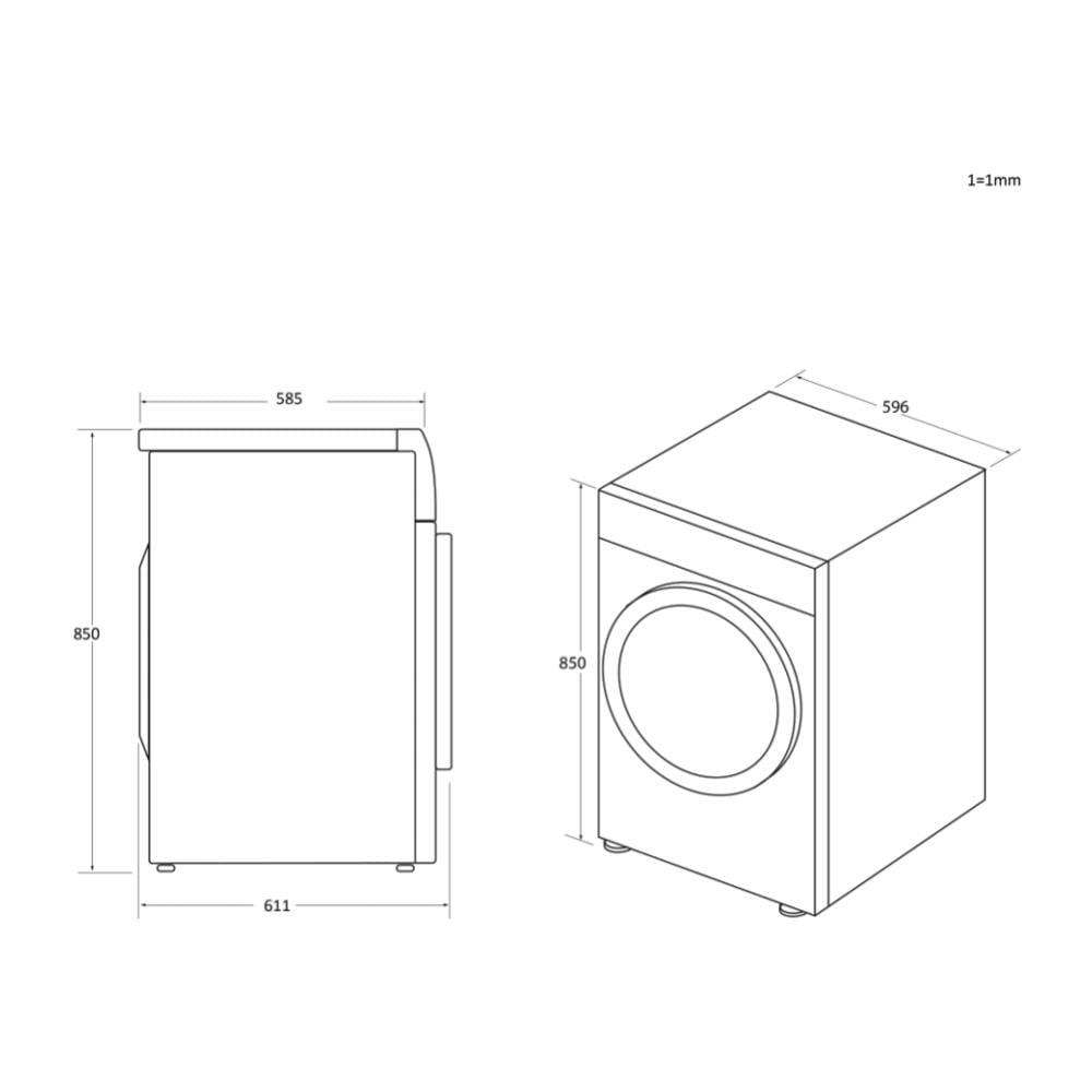Asciugatrice 31102637 RapidÓ PRO 10 Kg Classe A++ Pompa di calore - Foto 10