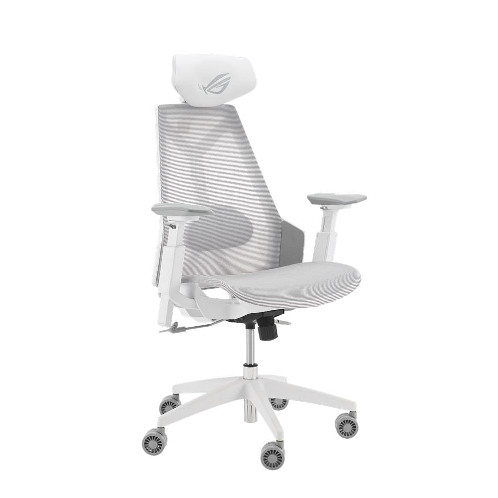 ROG Destrier Ergo Core White Sedia da gaming per PC Seduta in rete Bianco - Foto 2