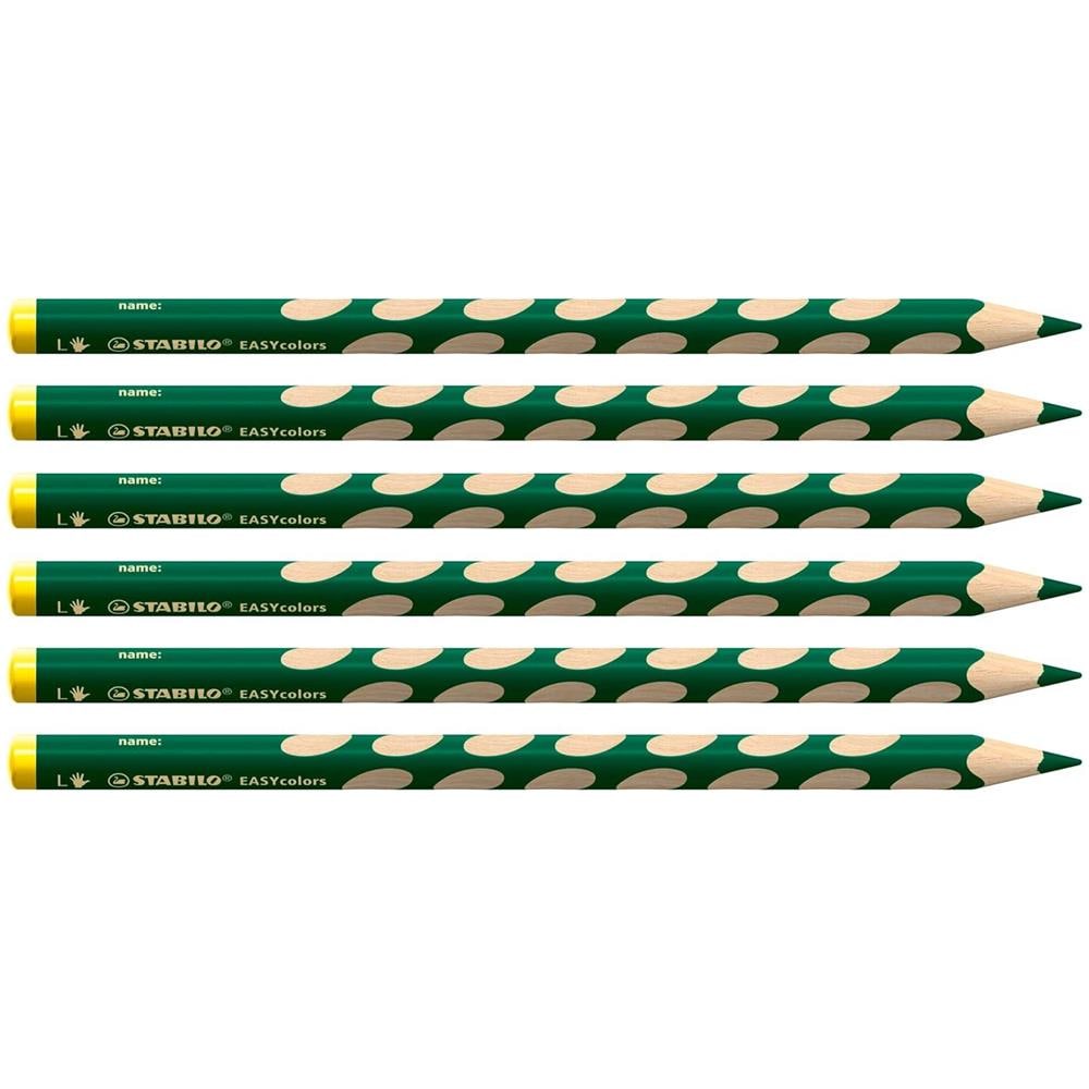 EASYcolors - Matita colorata Ergonomica - per Mancini - Confezione da 6 - Verde - Foto 1