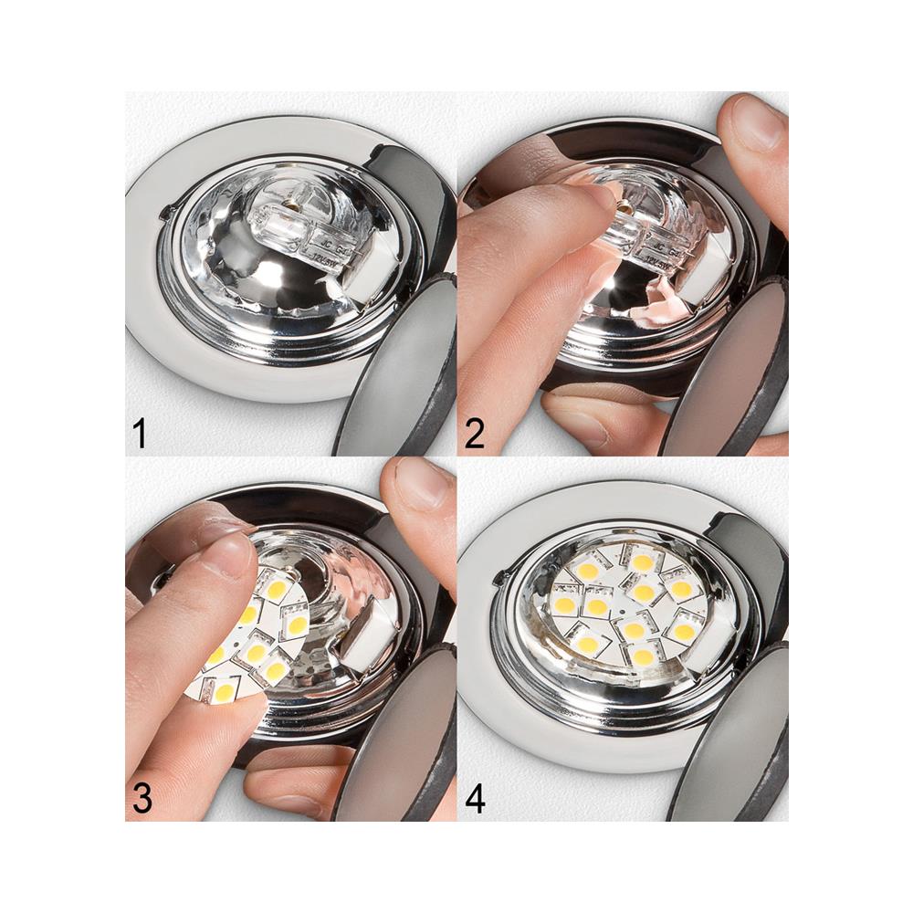 I-HLED-G4S / 6SMD - Lampada 9 LED SMD G4 5050 1,5W 120 Lumen Bianco Caldo, A++ - Foto 2