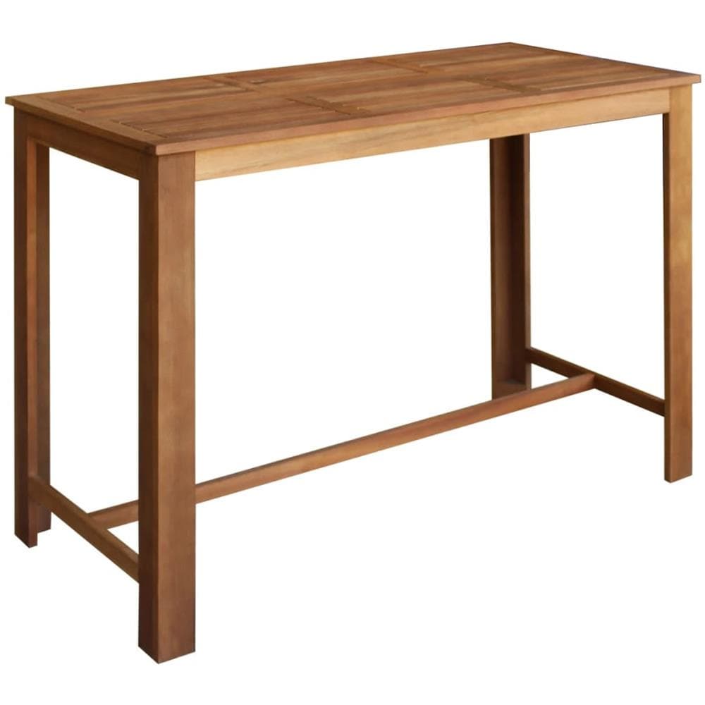 Tavolo Da Bar In Legno Massello Di Acacia 150x70x105 Cm - Foto 1