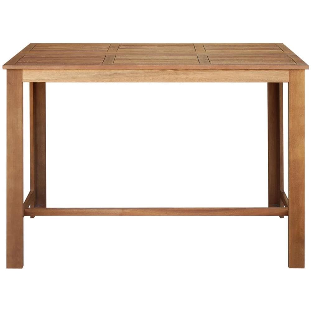 Tavolo Da Bar In Legno Massello Di Acacia 150x70x105 Cm - Foto 2