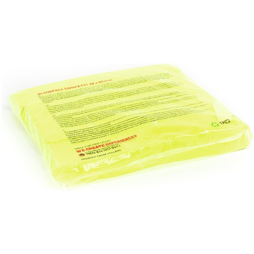 Slowfall Confetti Rectangular 55x18mm, Neon-yellow, Uv Ac - Foto 1