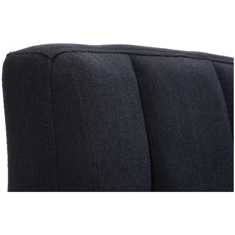 Sgabello Bar PERU con Fodera in Tessuto | Sgabello Alto Girevole a 360° e Regolabile in Altezza 64 - 84 cm | Sgabello con Poggiapiedi | Sgabello Cucina con Schienale Imbottito ed Eleganti Cuciture | Sedia Cucina Moderna nero - Foto 5