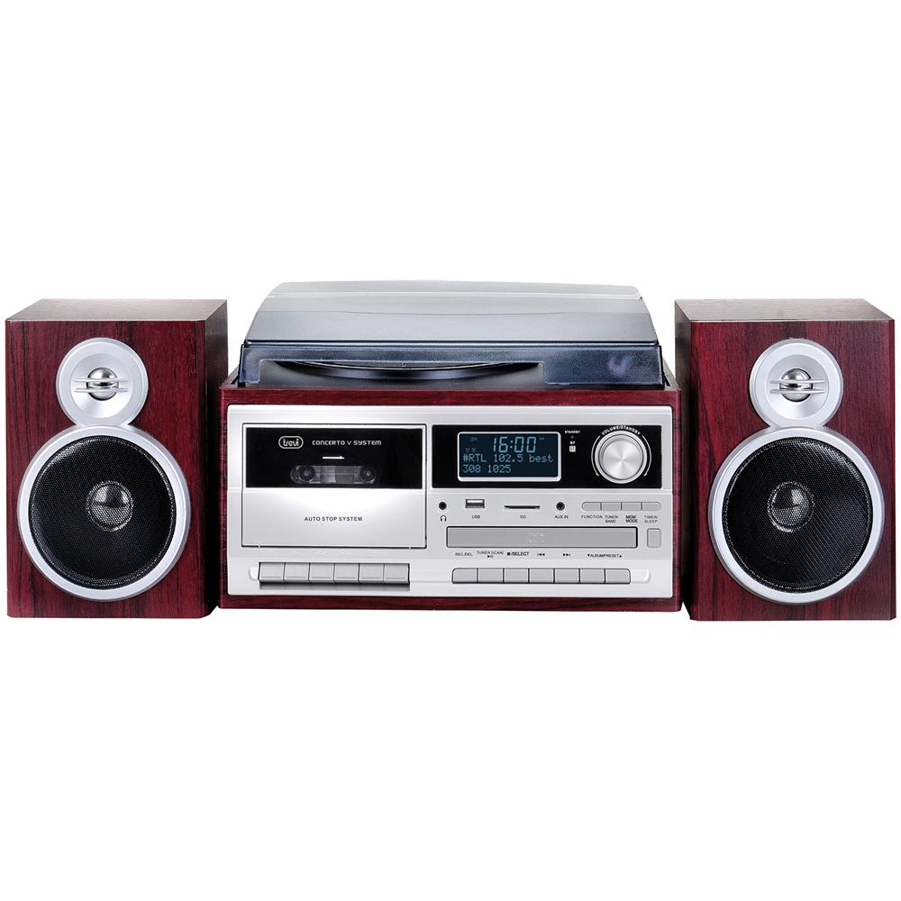 Giradischi TT 1072 DAB 33/45/78 Giri / min con Ricevitore Digitale DAB / DAB+, Bluetooth Encondng Colore Legno - Foto 2