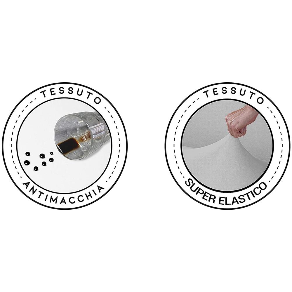 Set 2 Vestisedia Tondo Antimacchia Made In Italy Bianco - Foto 6