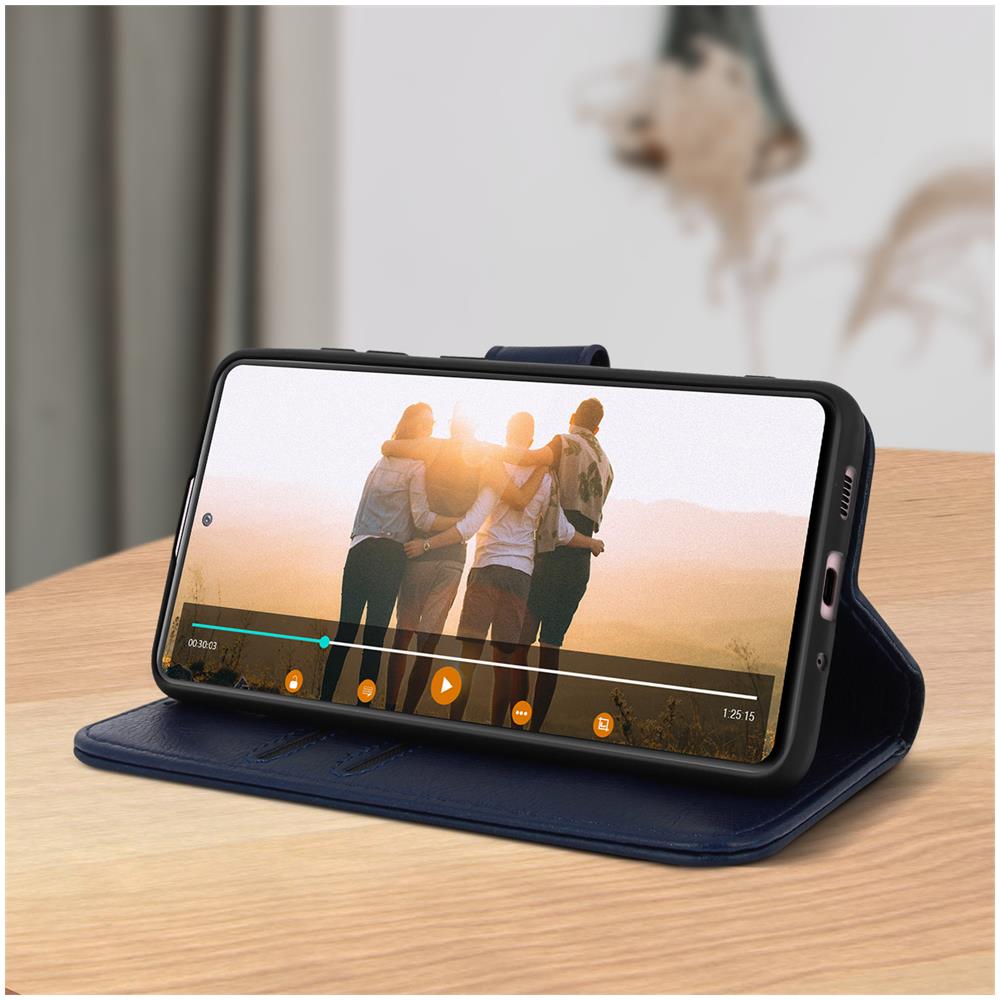 Custodia Samsung Galaxy S20 Fe Portadocumenti Funzione Supporto Blu - Foto 5