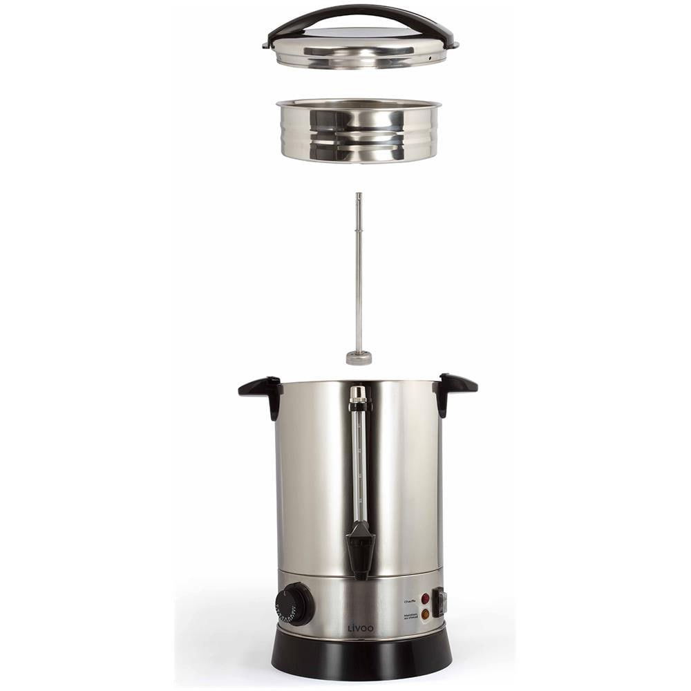 Caffettiera Dom397 - Termostato Regolabile Da 30 A 110 ° C - Capacità 6,8l - Foto 5