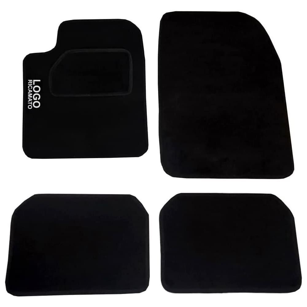 Set Tappetini Auto Strappo In Moquette Anteriori E Posteriori Adattabili Per Auto Smart Forfour Con Logo Ricamato - Foto 1