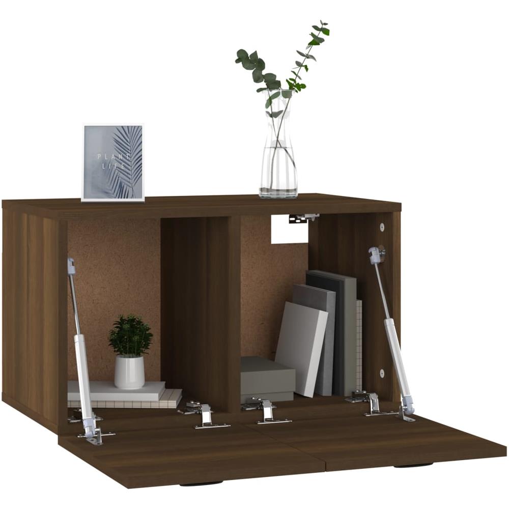 Armadietto A Muro Rovere Marrone 60x36,5x35 Legno Multistrato - Foto 9