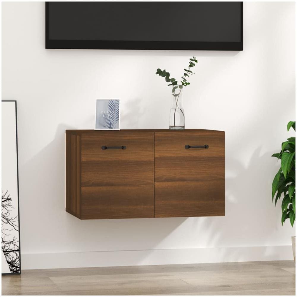 Armadietto A Muro Rovere Marrone 60x36,5x35 Legno Multistrato - Foto 1