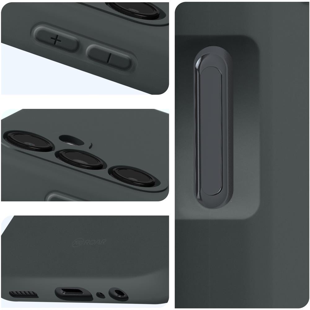 Cover Per Samsung A14 4g E 5g Silicone Morbido Finitura Opaca Jelly Grigia - Foto 5