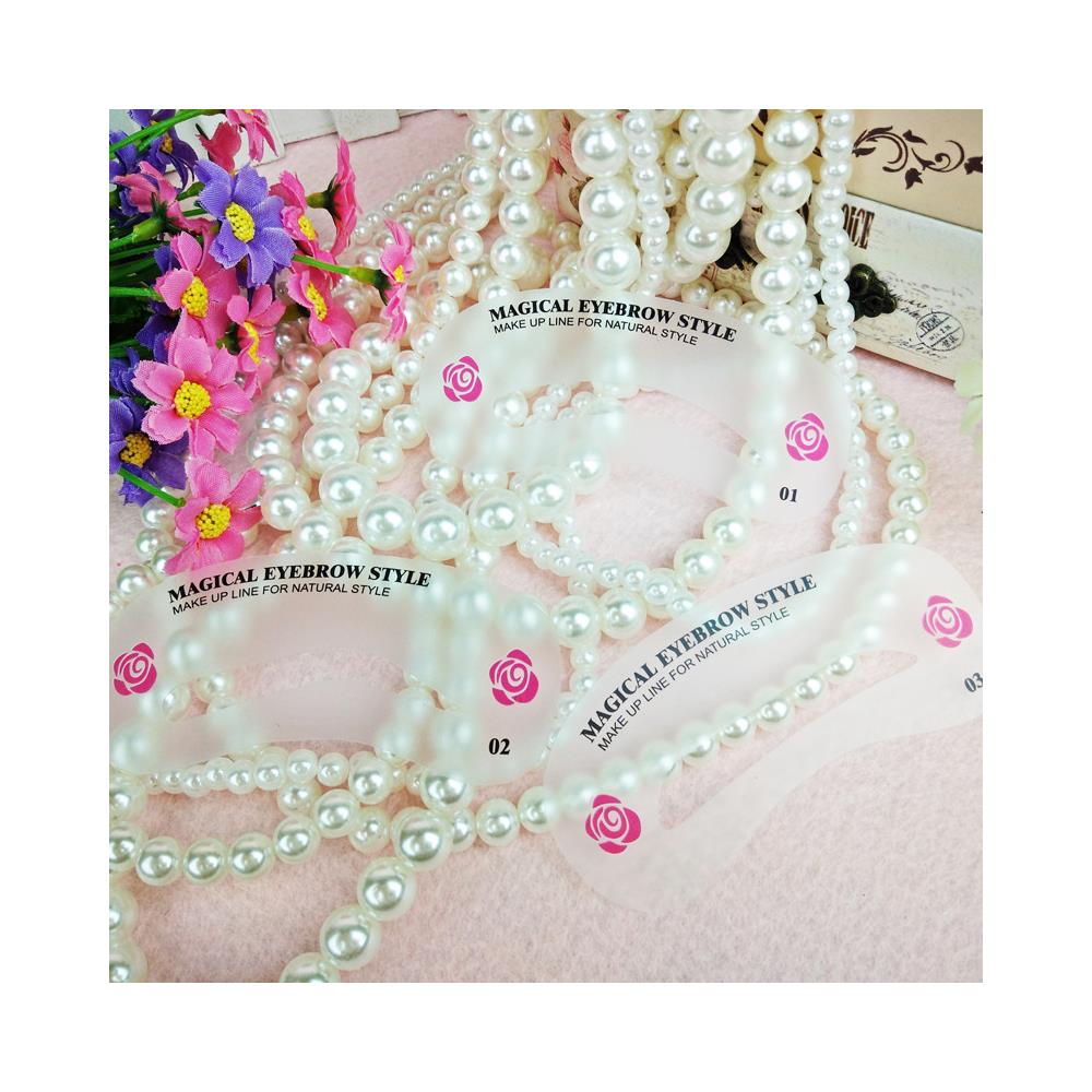 Stencil Per Sopracciglia, Confezione Da 24 White - Foto 2