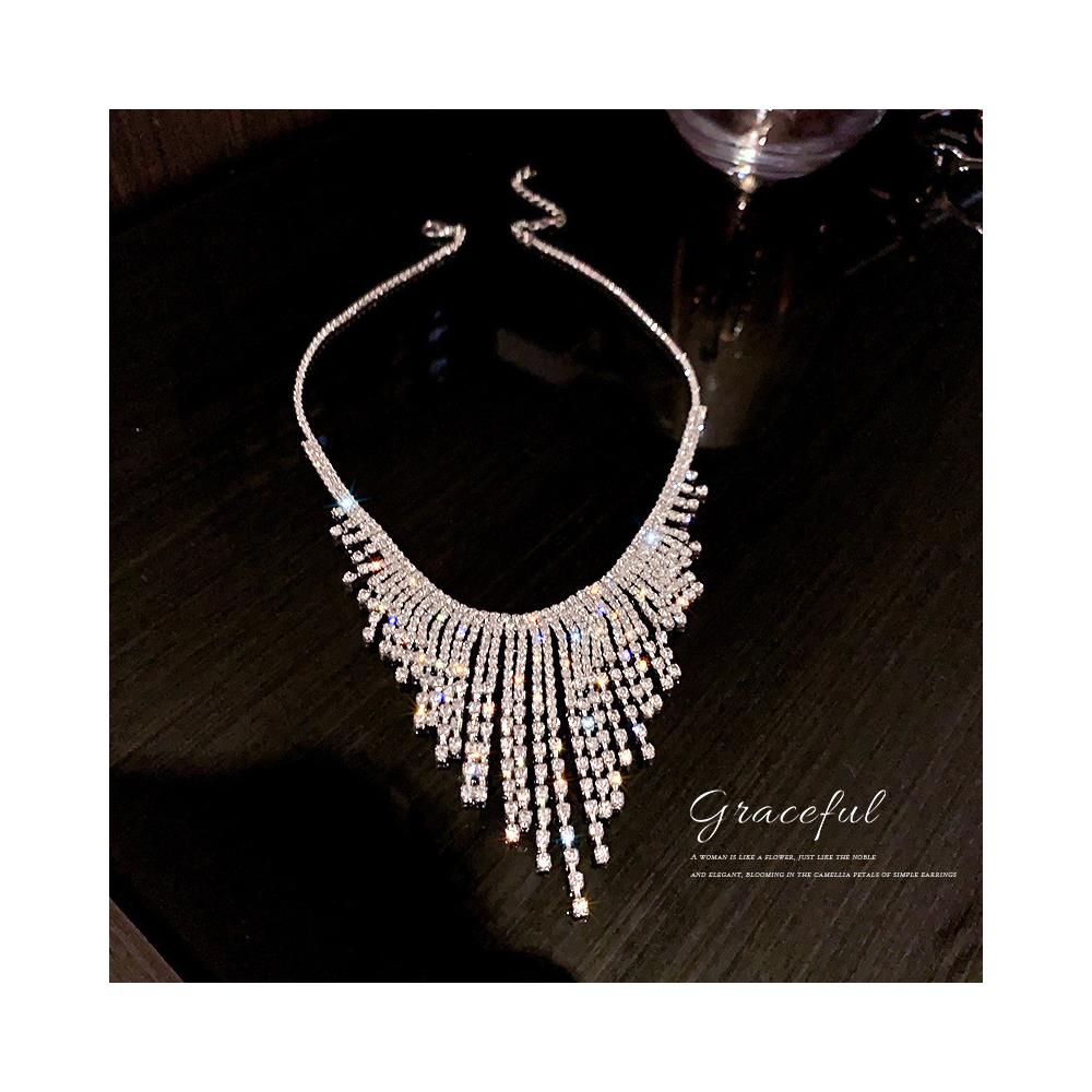 Collana Girocollo Con Strass Silver - Foto 3