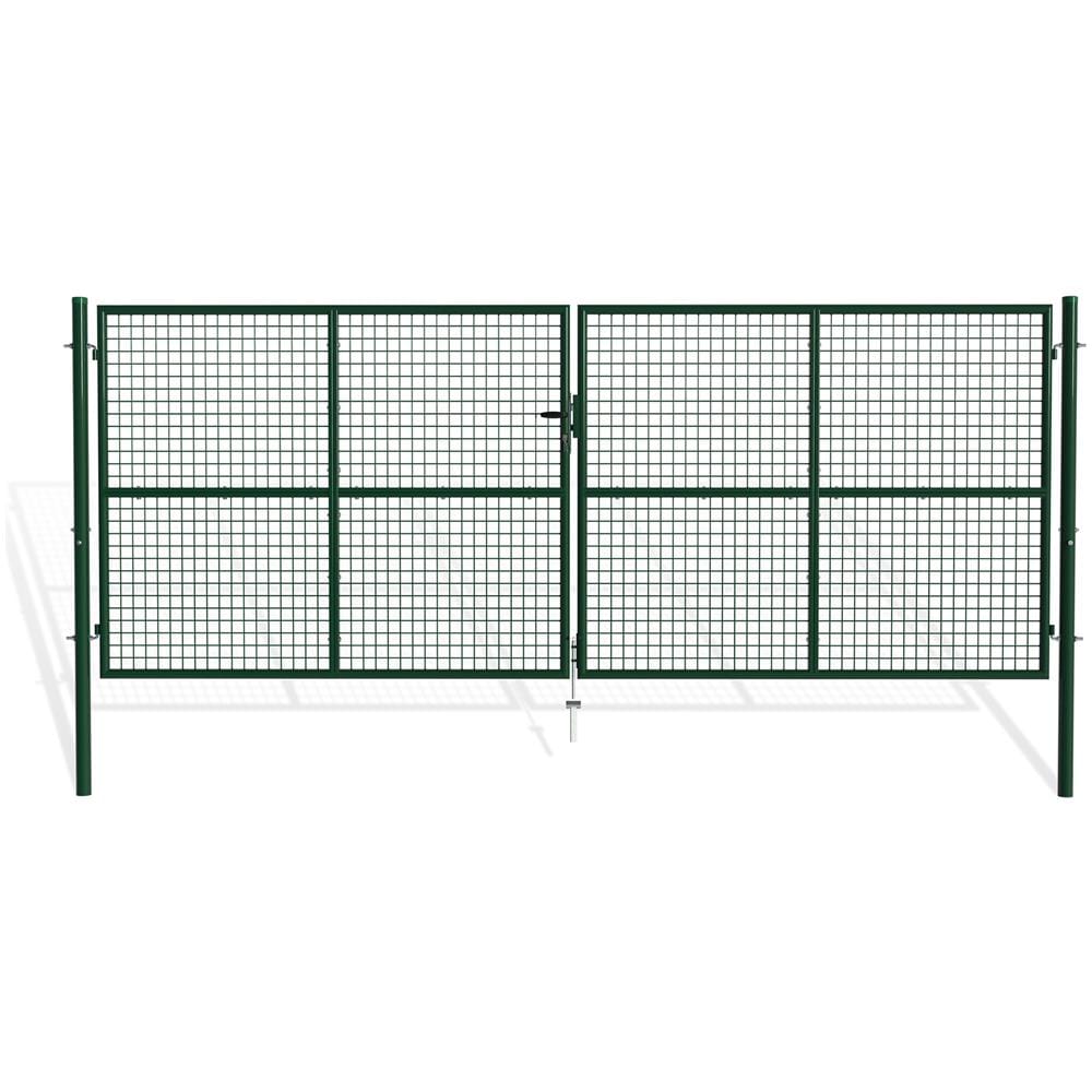Cancello A Battente In Rete Metallica 4m Olga 400b150 Verde - Foto 1