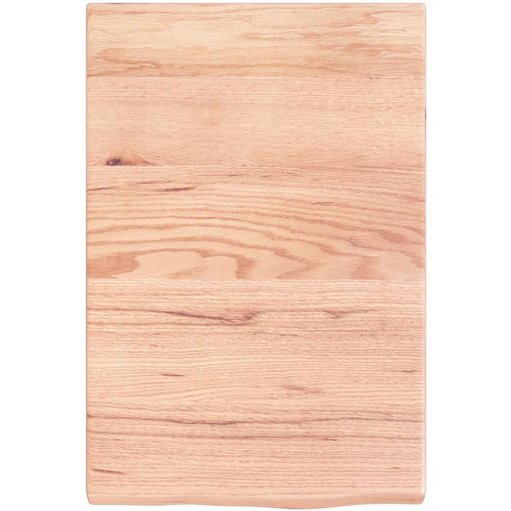 Ripiano Muro Marrone 40x60x (2-4) cm Massello Rovere Trattato - Foto 2