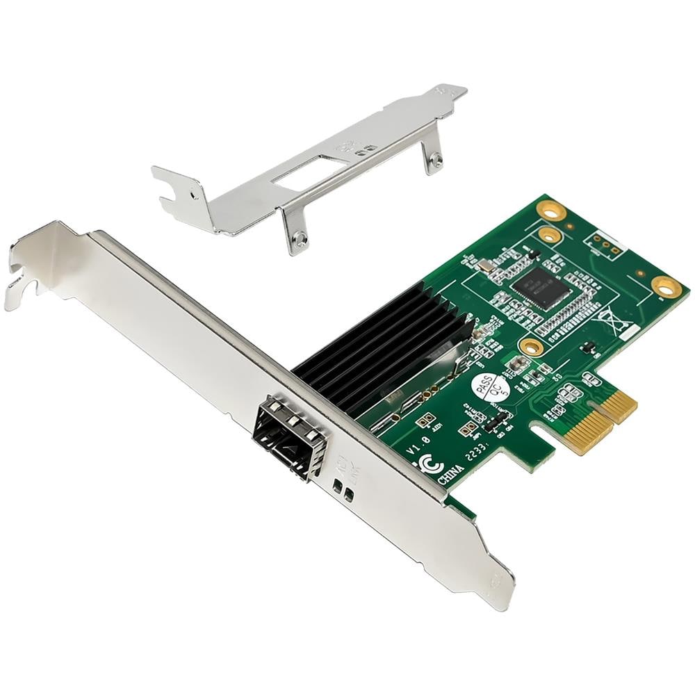 Scheda di Rete Gigabit 1 x SFP PCIe x1 Inclusa Staffa per Slot a Basso Profilo - Foto 1
