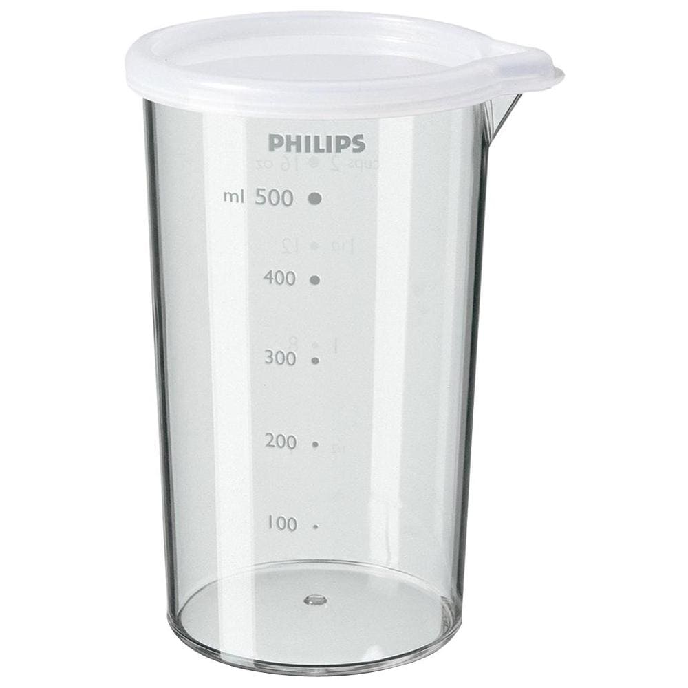 Frullatore ad Immersione HR1604/00 con Recipiente da 0.5 L Potenza 550 Watt Colore Bianco - Foto 4