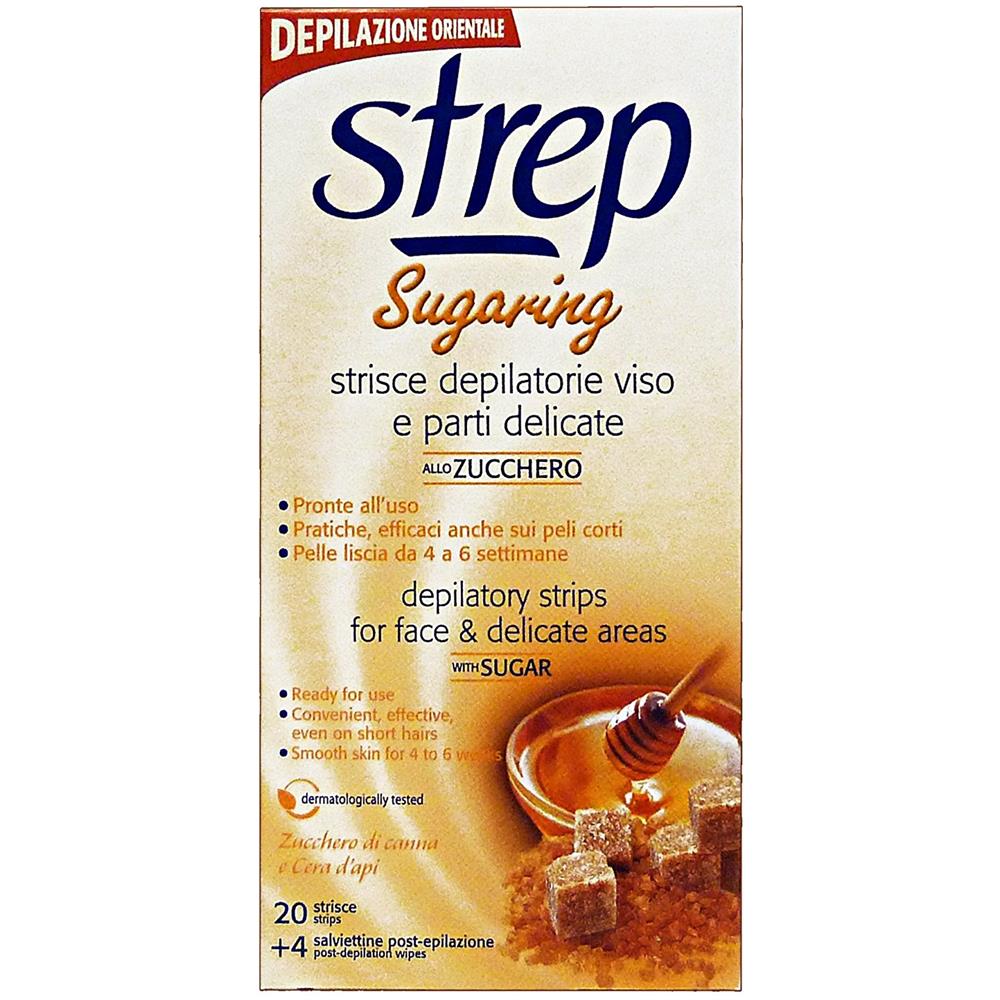 Strisce Con Zucchero Viso-pelli Delicate Depilatoria X 20 Pezzi Cura Del Corpo - Foto 1