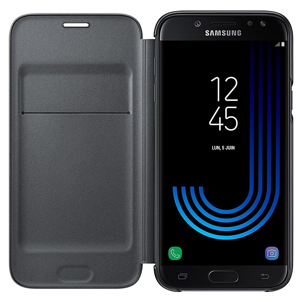 Flip Cover Custodia per Galaxy J5 Colore Nero - Foto 8