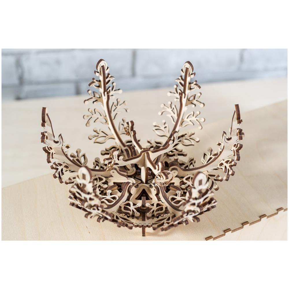 Puzzle in Legno 3D - Fiore Meccanico- 101 Pezzi - Foto 5