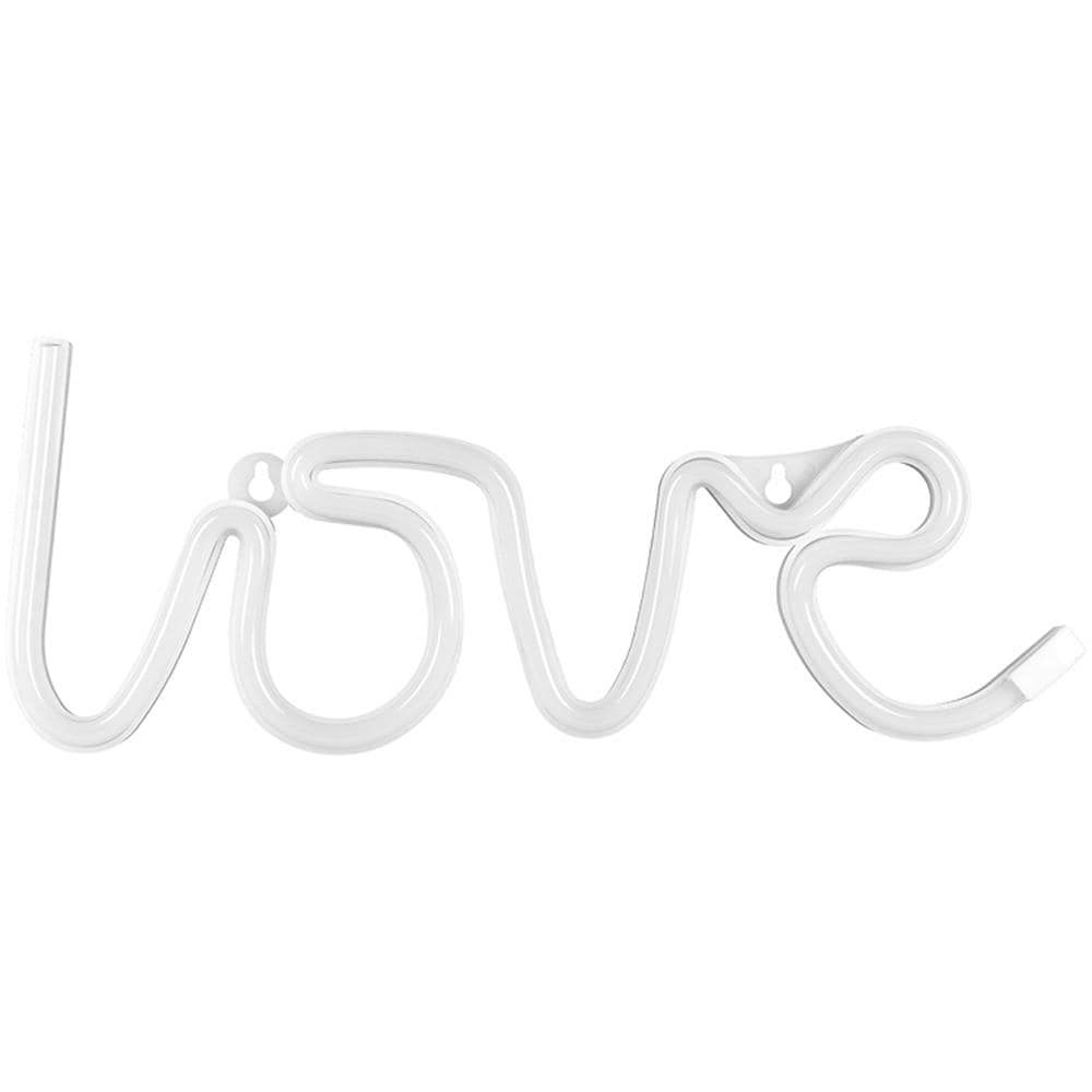 Partydeco - Decorazione Luminosa Con Neon Bianco Scritta Love 34 X 13 Cm - Foto 1