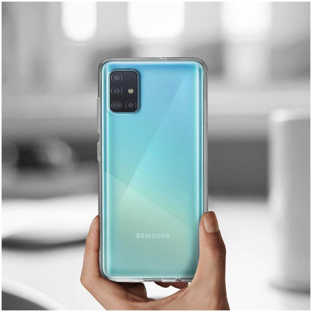 Cover Samsung Galaxy A71 Silicone Morbida / Vetro Temperato 9h Trasparente - Foto 2