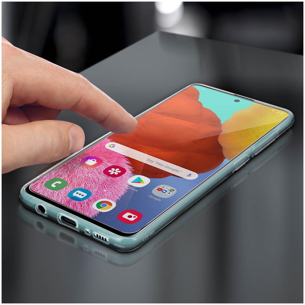 Cover Samsung Galaxy A71 Silicone Morbida / Vetro Temperato 9h Trasparente - Foto 5