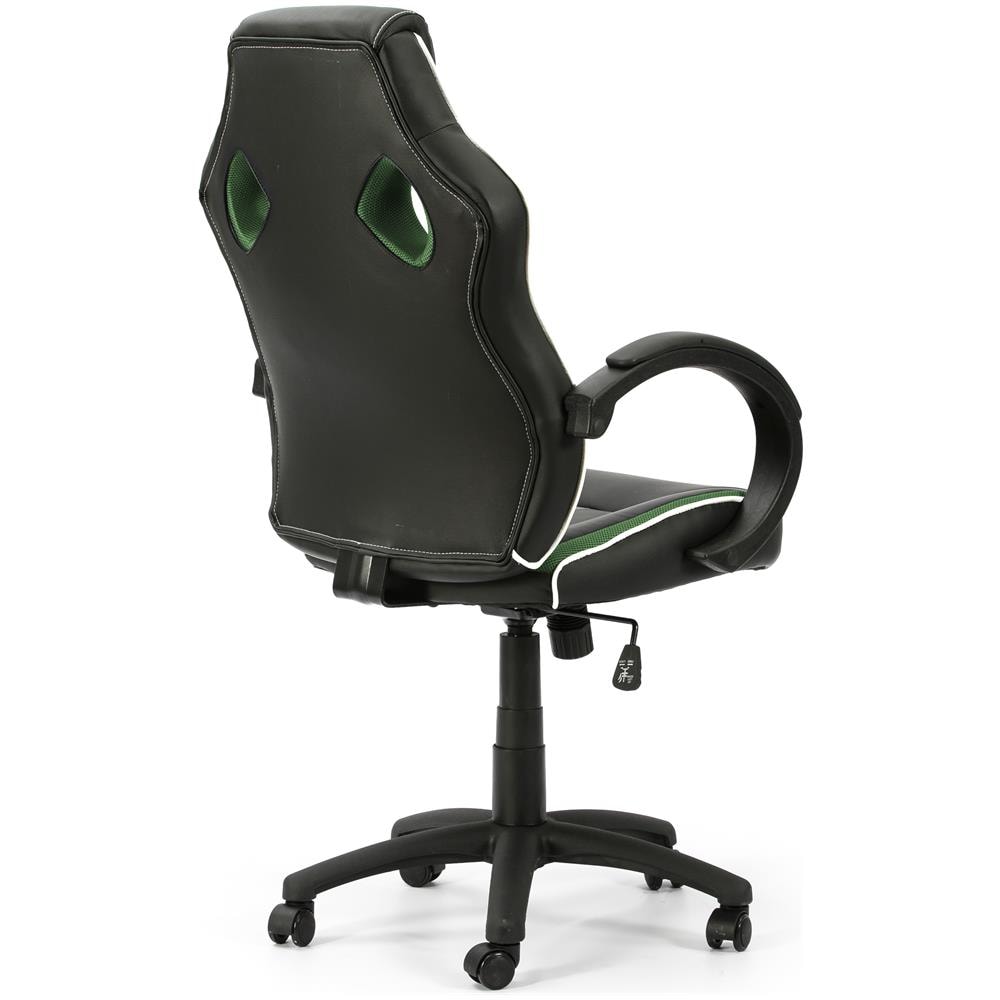 Réglabe Ufficio Tilt Formula Verde Poltroncina Imbottita In Ecopelle E Tessuto Di Maglia - Foto 2