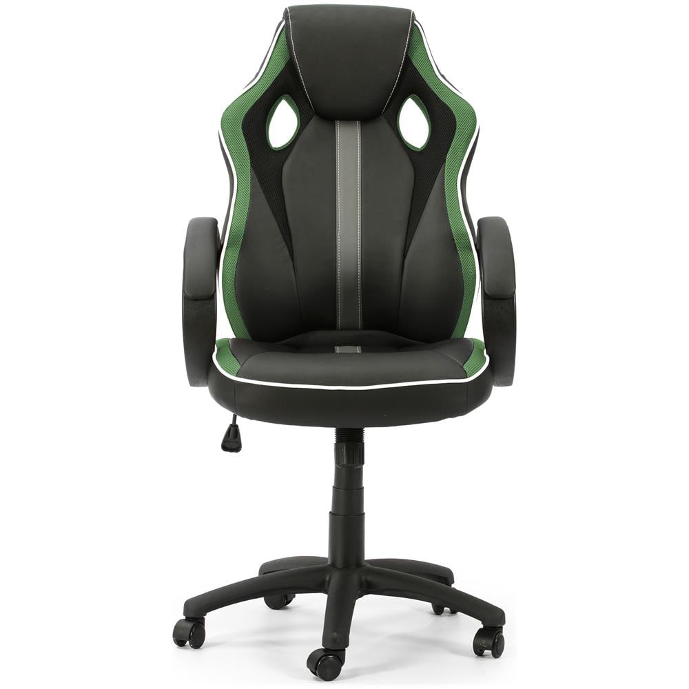 Réglabe Ufficio Tilt Formula Verde Poltroncina Imbottita In Ecopelle E Tessuto Di Maglia - Foto 4