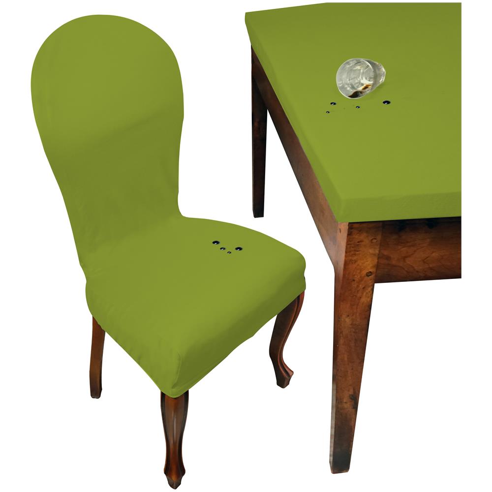 Set 2 Vestisedia Tondo Antimacchia Made In Italy Verde Chiaro - Foto 1