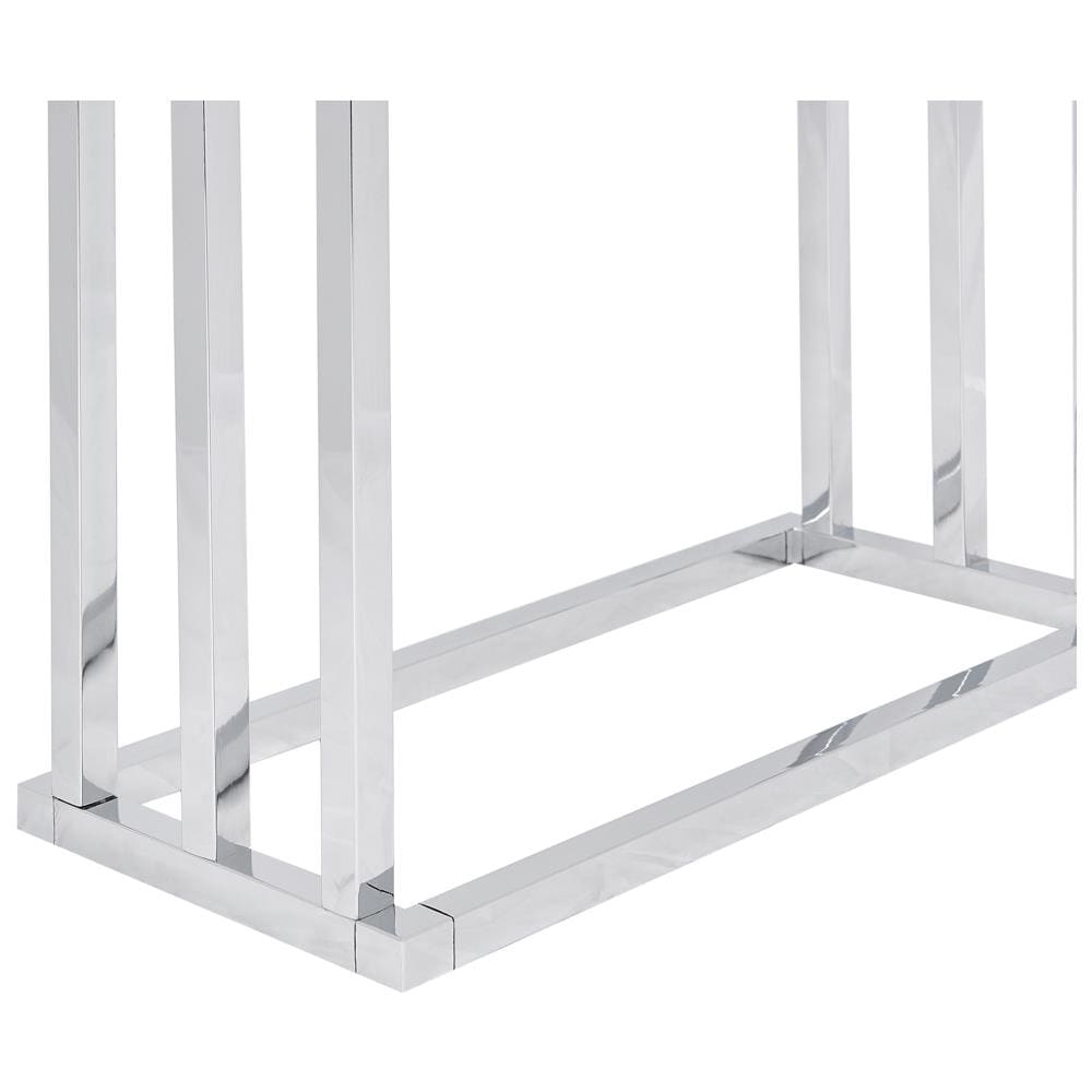 Porta Salviette In Color Argento E Legno Scuro Charras - Foto 2