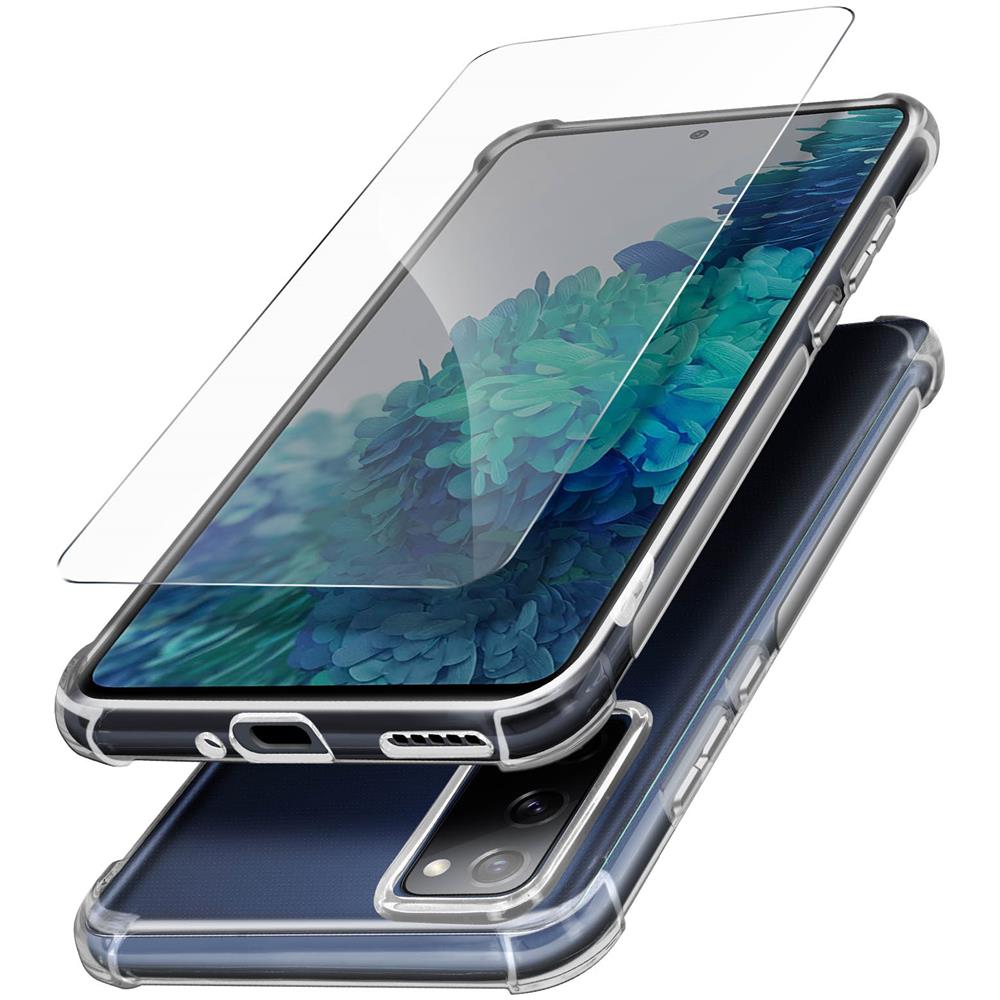 Pack Protezione Samsung Galaxy S20 Fe Cover + Vetro Temperato Trasparente - Foto 2