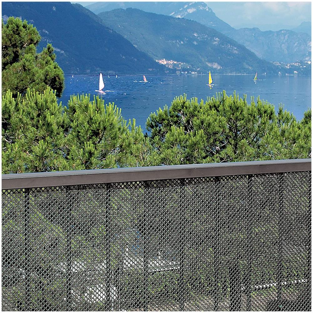 Airy Rete In Plastica Decorativa Frangivista - Argento - 1,00x5 M - Foto 3