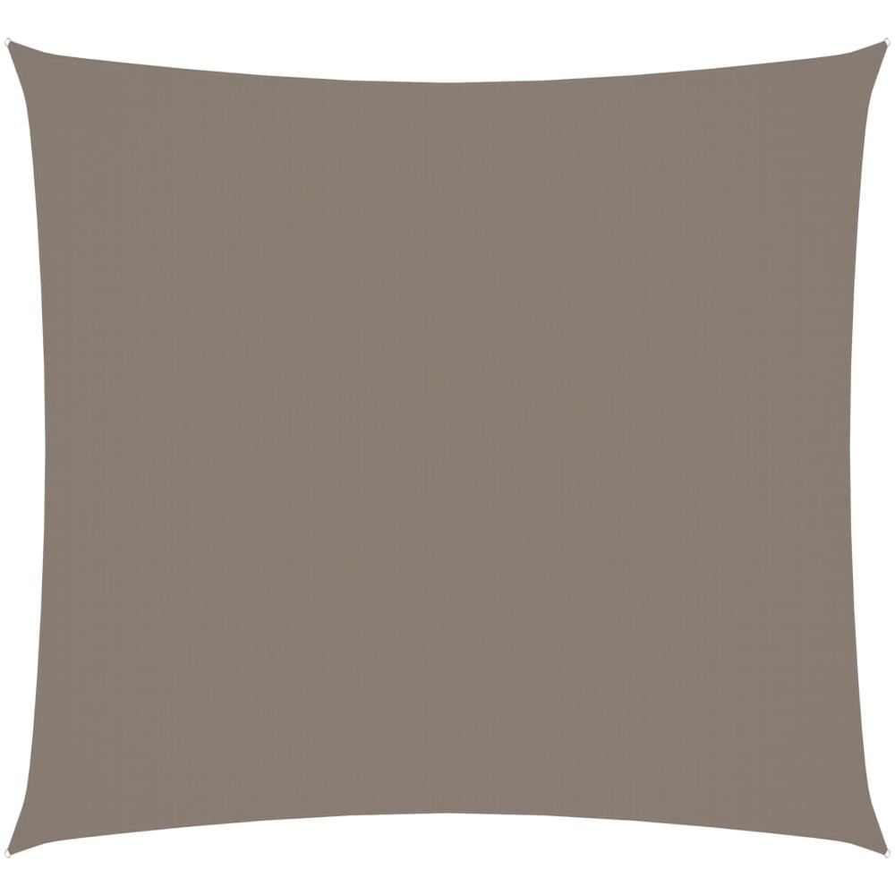 Parasole a Vela in Tessuto Oxford Quadrato 3x3m Grigio Talpa - Foto 1