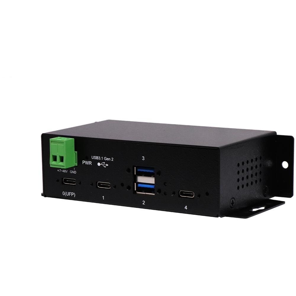 EX-1274HMV hub di interfaccia USB 3.2 Gen 2 (3.1 Gen 2) Type-C 10000 Mbit /s Nero - Foto 1