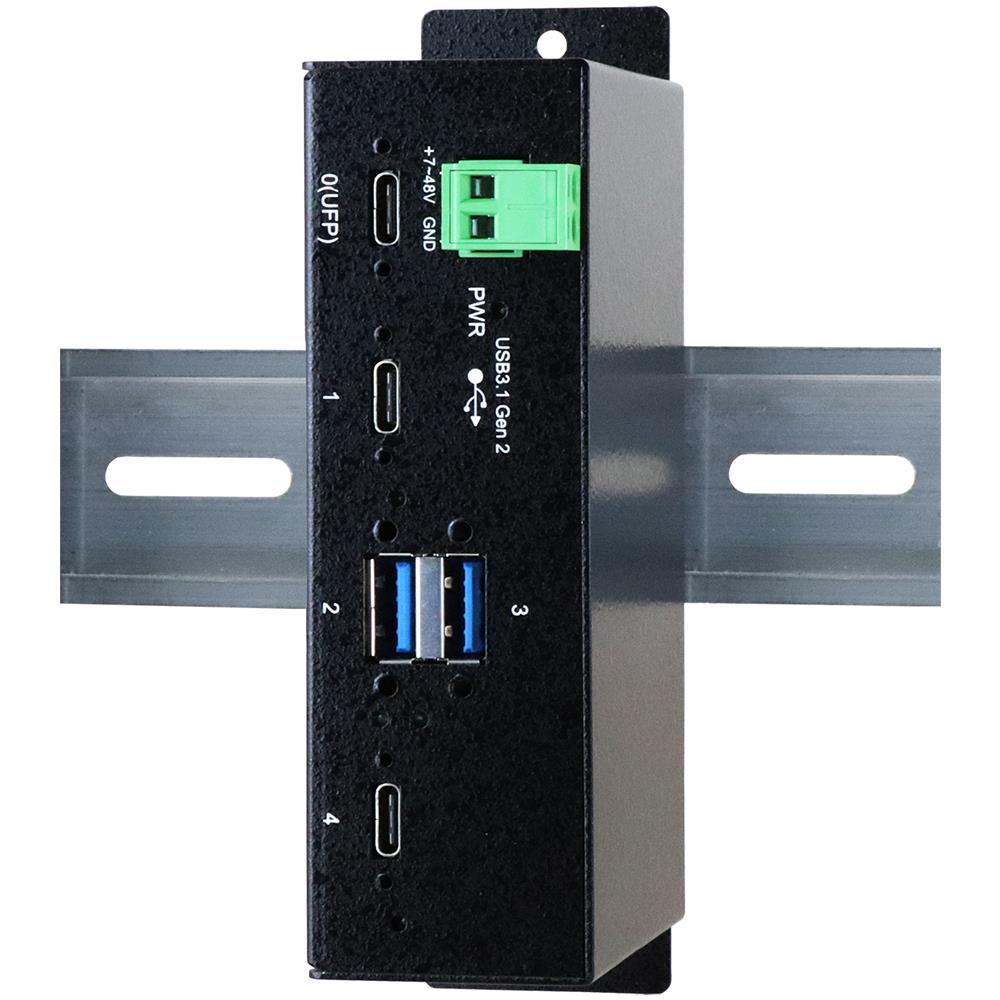 EX-1274HMV hub di interfaccia USB 3.2 Gen 2 (3.1 Gen 2) Type-C 10000 Mbit /s Nero - Foto 2