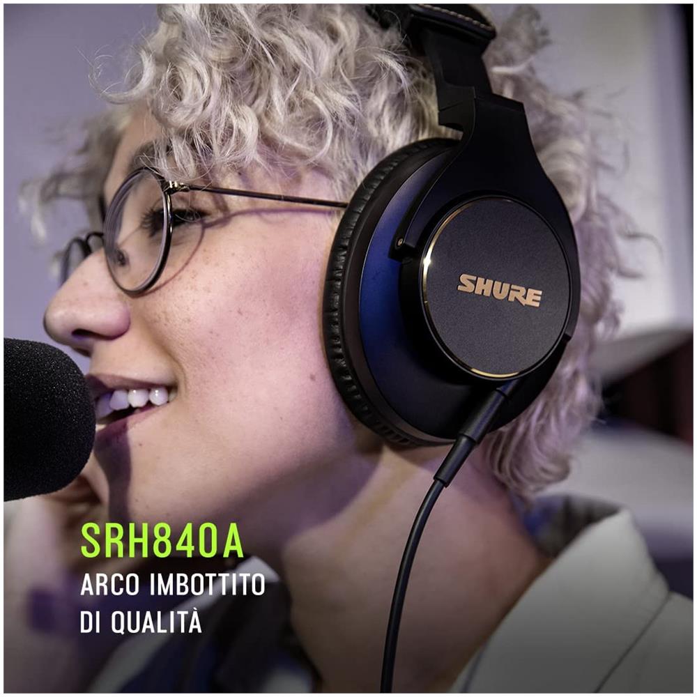 Cuffie Professionali da Studio SRH840A con Cavo Driver da 40 mm Colore Nero - Foto 9