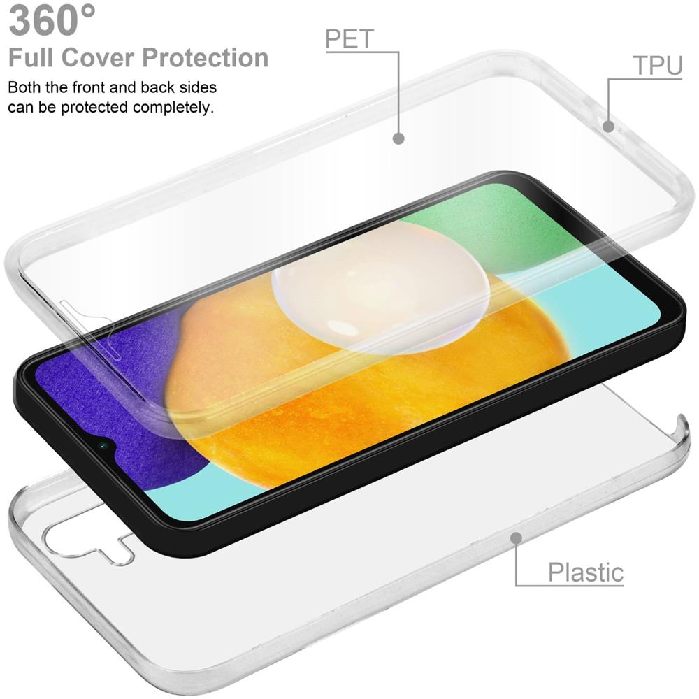 Custodia Compatibile Con Samsung Galaxy A13 5g In Transparente - 360° Full Body Copertura Protettiva - Protezione Anteriore E Posteriore, Protezione A Tutto Tondo Con Protezione Del Display - Foto 2
