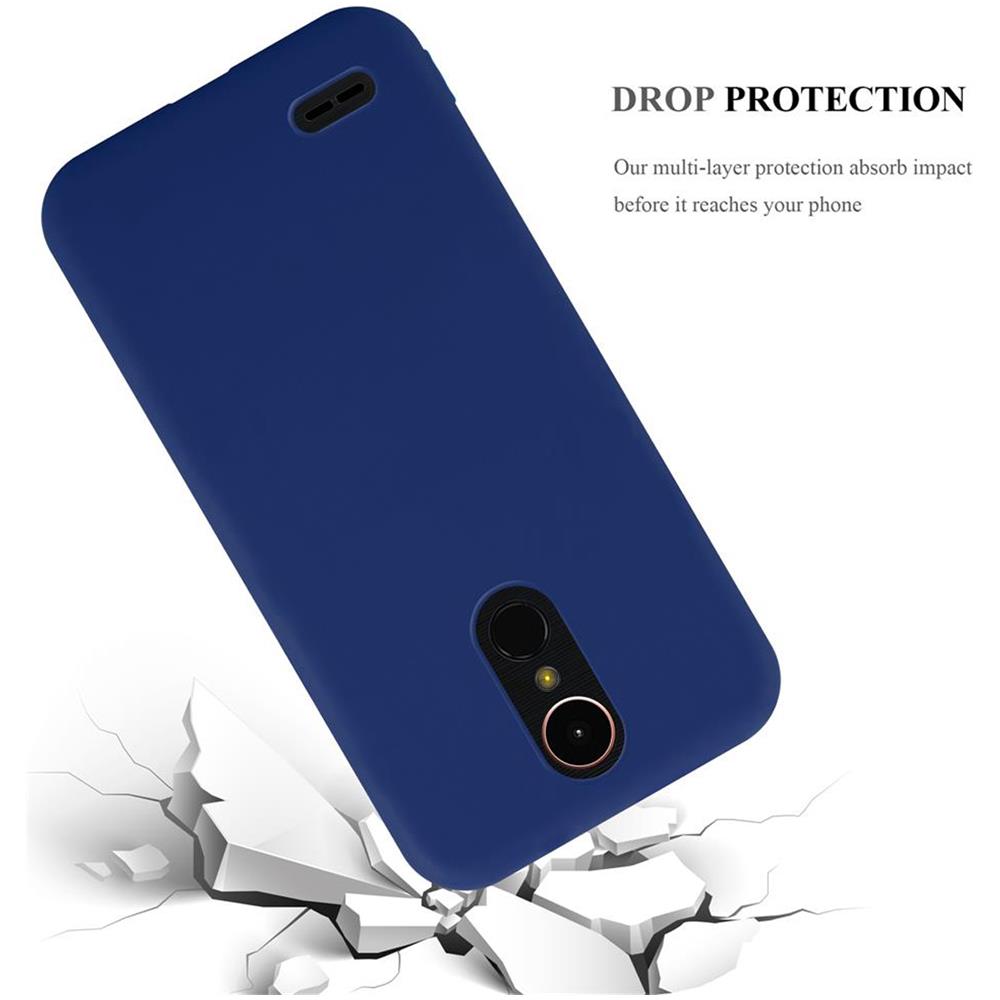 Custodia Compatibile Con Lg K10 2017 In Candy Blu Scuro - Coperchio Protettivo In Silicone Tpu Flessibile - Foto 8