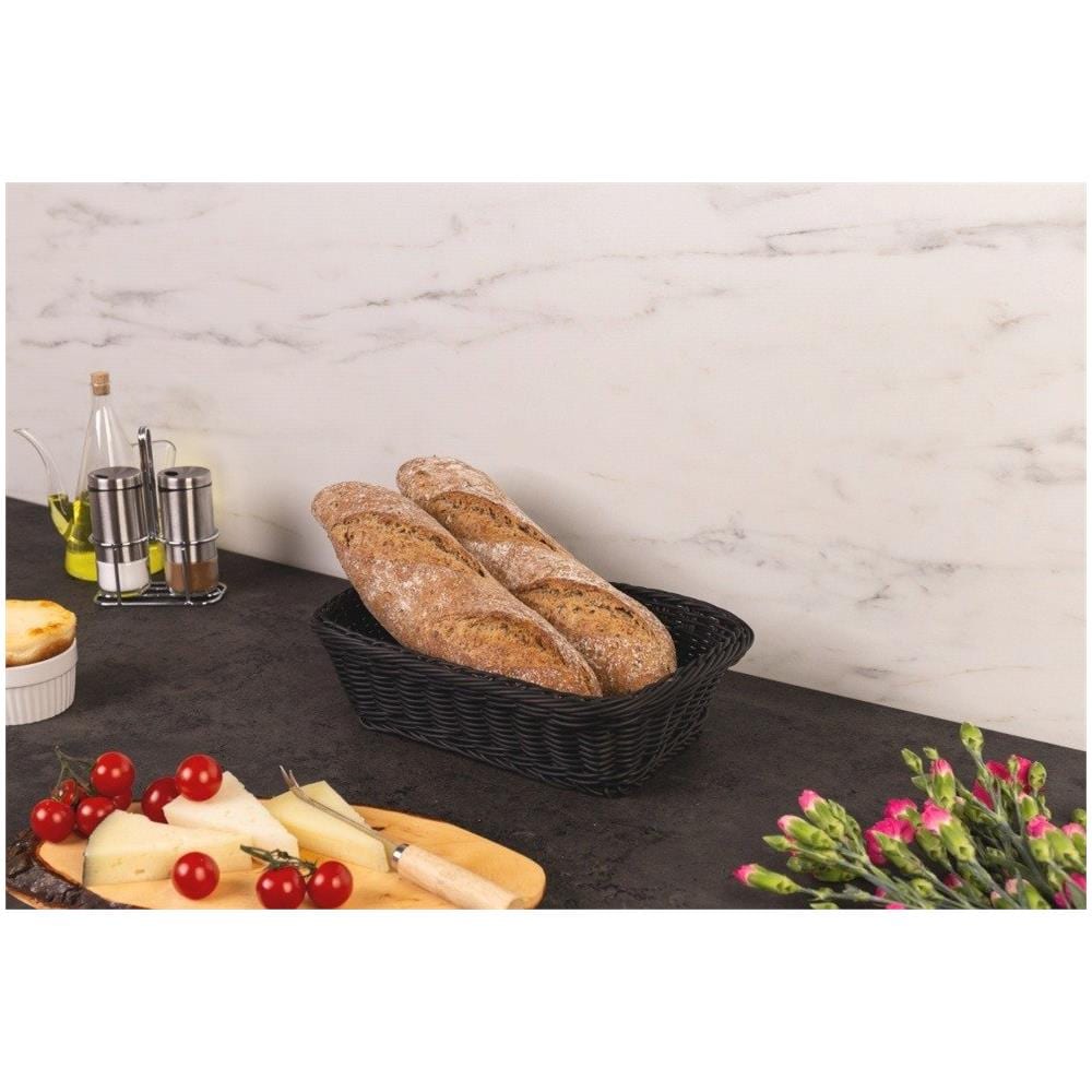 Cestino Per Il Pane Intrecciato Nero, Pratico E Facile Da Pulire - Foto 2
