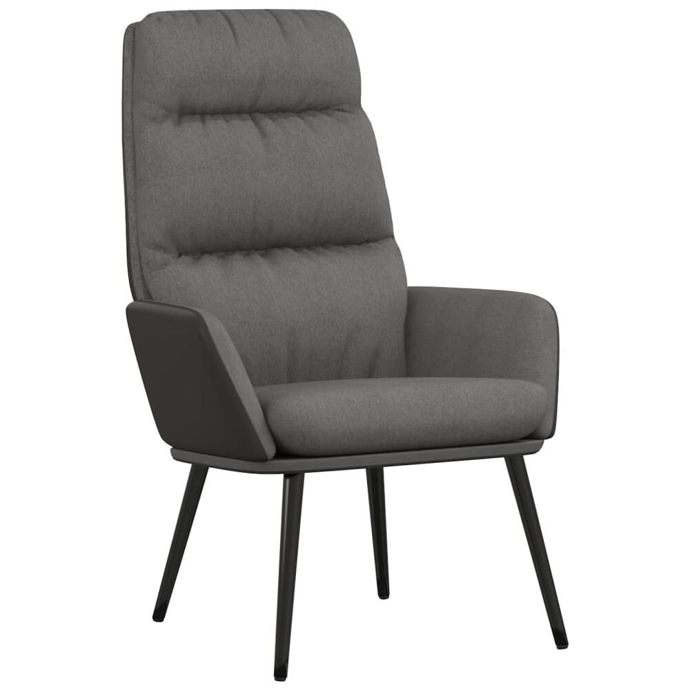 Poltrona Relax Grigio Chiaro In Tessuto - Foto 2