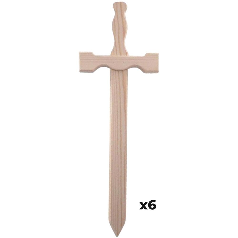 6 Spade Di Legno 39 X 13 Cm - Foto 1