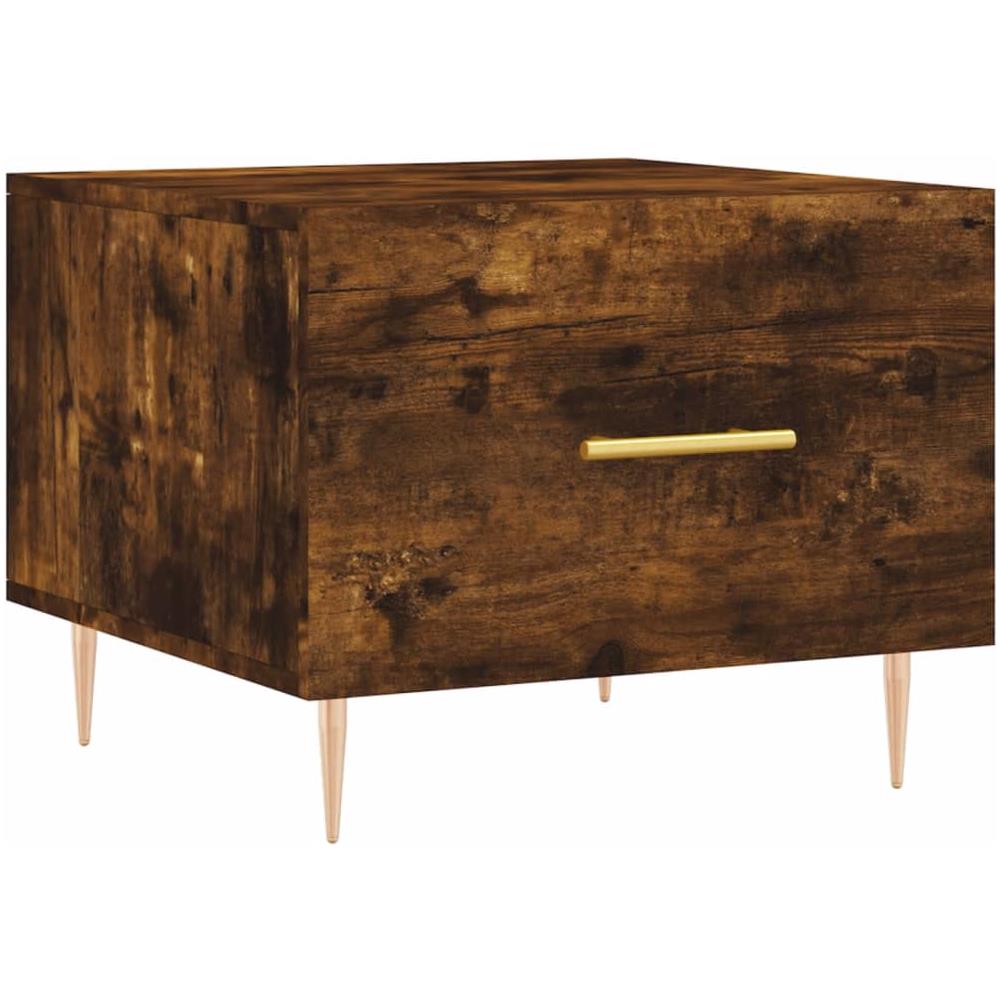 Tavolino Da Salotto Rovere Fumo 50x50x40 Cm Legno Multistrato - Foto 2