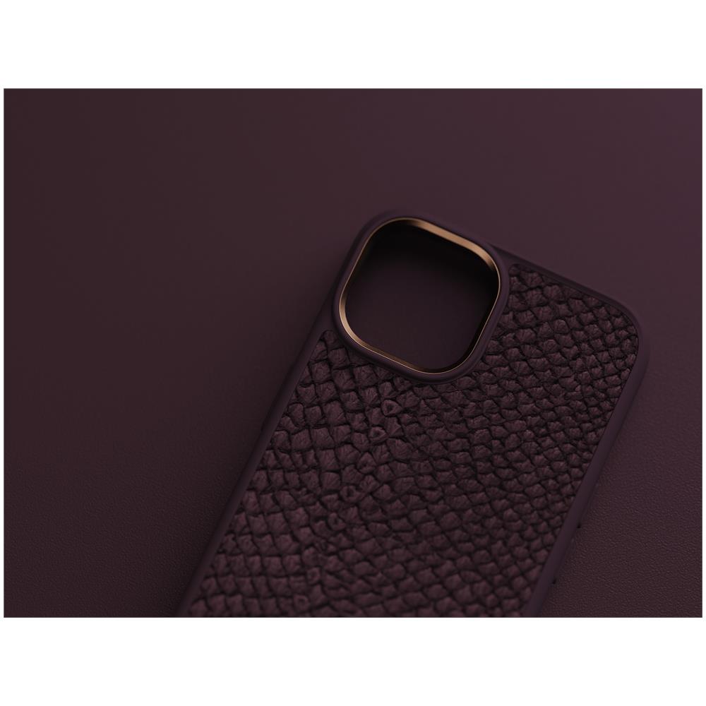 Salmon Leather Magsafe Case - iPhone 14 - Rust - Foto 24