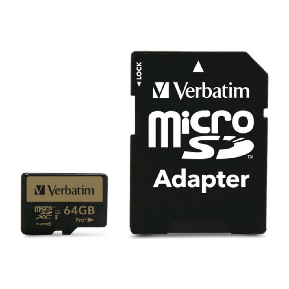 Pro+ Micro SDXC 64GB, 64 GB, Micro Secure Digital High-Capacity (MicroSDHC) , 90 MB / s, Nero, Resistente agli urti, Resistente all'acqua, SD - Foto 1