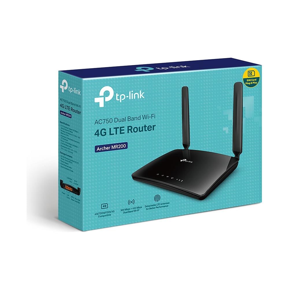 Modem Router Wireless Gigabit 4G LTE MR200 300 Mbps 4 Porte Fast Ethernet LAN / 1 Slot per Scheda SIM Integrato - Foto 5